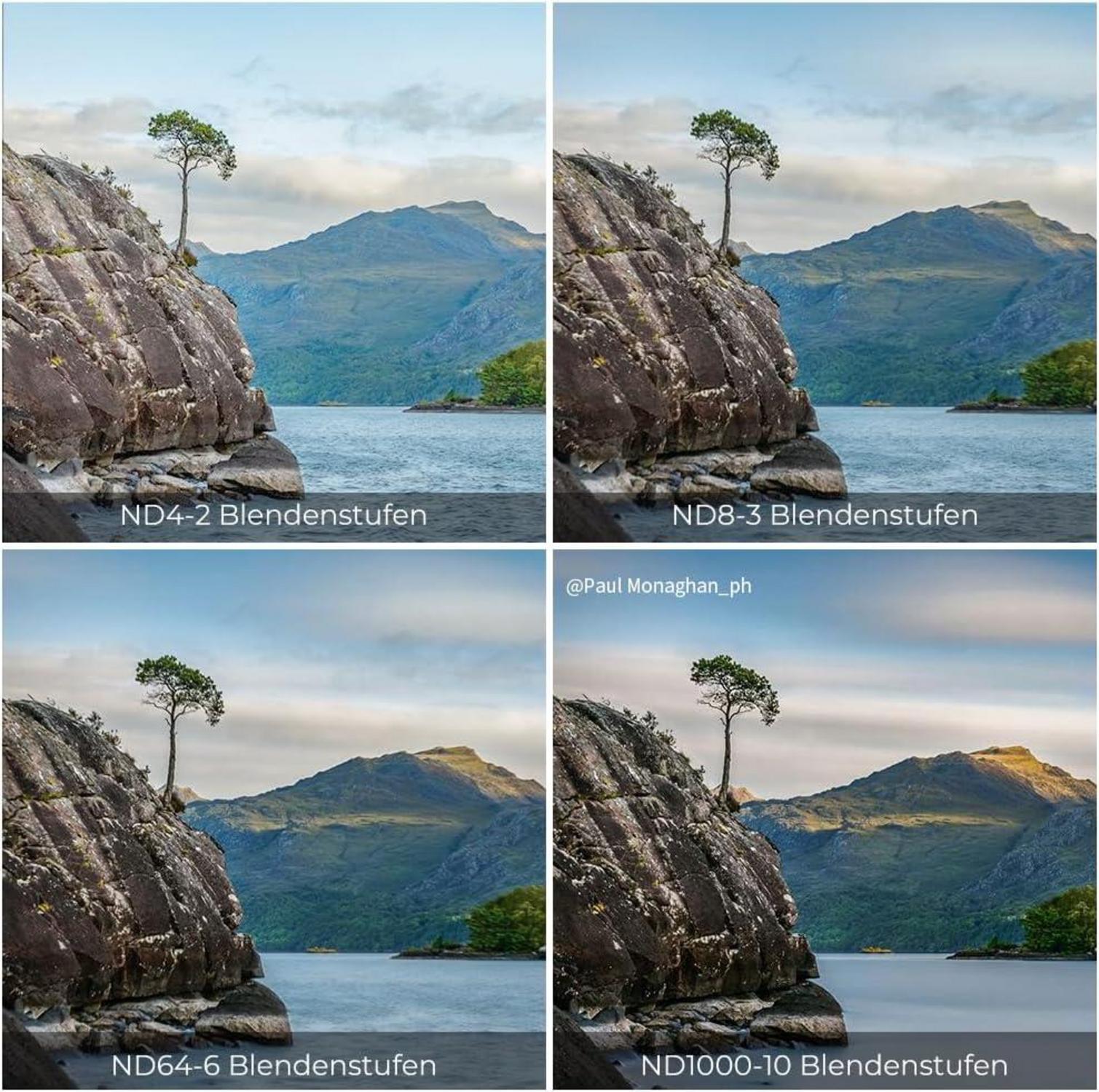 ND Filterset 67mm Neutral Graufilter Set mit 4 verschiedenen Stufen