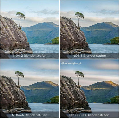 ND Filterset 67mm Neutral Graufilter Set mit 4 verschiedenen Stufen
