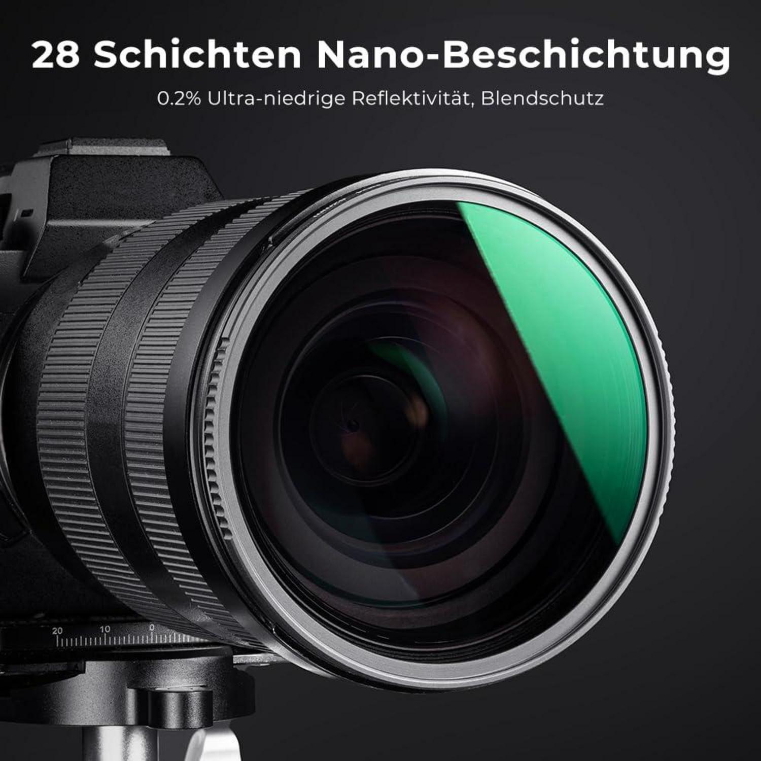 ND Filterset 67mm 4er Pack Neutral Graufilter Kit für kreative Fotos