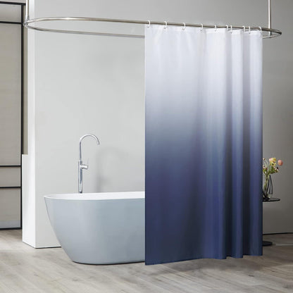 Duschvorhang Textil Anti-schimmel Wasserdicht Waschbar Weiß 150x180cm