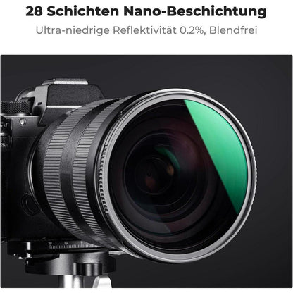 58mm ND Filter Set ND4+ND8+ND64+ND1000 Luftfahrt-Aluminium