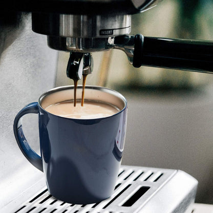 Thermobecher Edelstahl 350ml Isolierte Kaffeetasse mit Deckel Henkel
