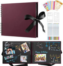 Fotoalbum zum Selbstgestalten mit 80 Seiten - Scrapbook DIY Fotobuch