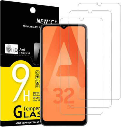 Panzer Schutzglas Samsung Galaxy A32 5G 3er Set 9H Härte