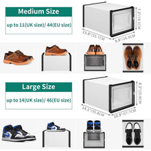 YITAHOME Schuhboxen 12er Set stapelbar stabil für Schuhe bis