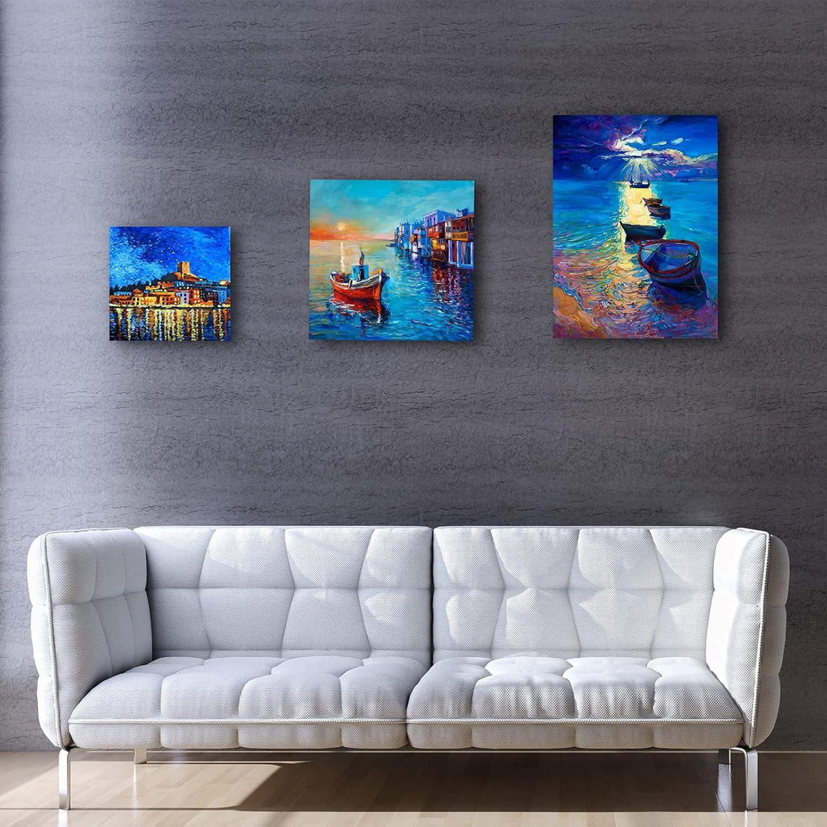 Leinwand zum Bemalen 100% Baumwolle 20x20cm (10er Pack) für Acryl & Ölfarben