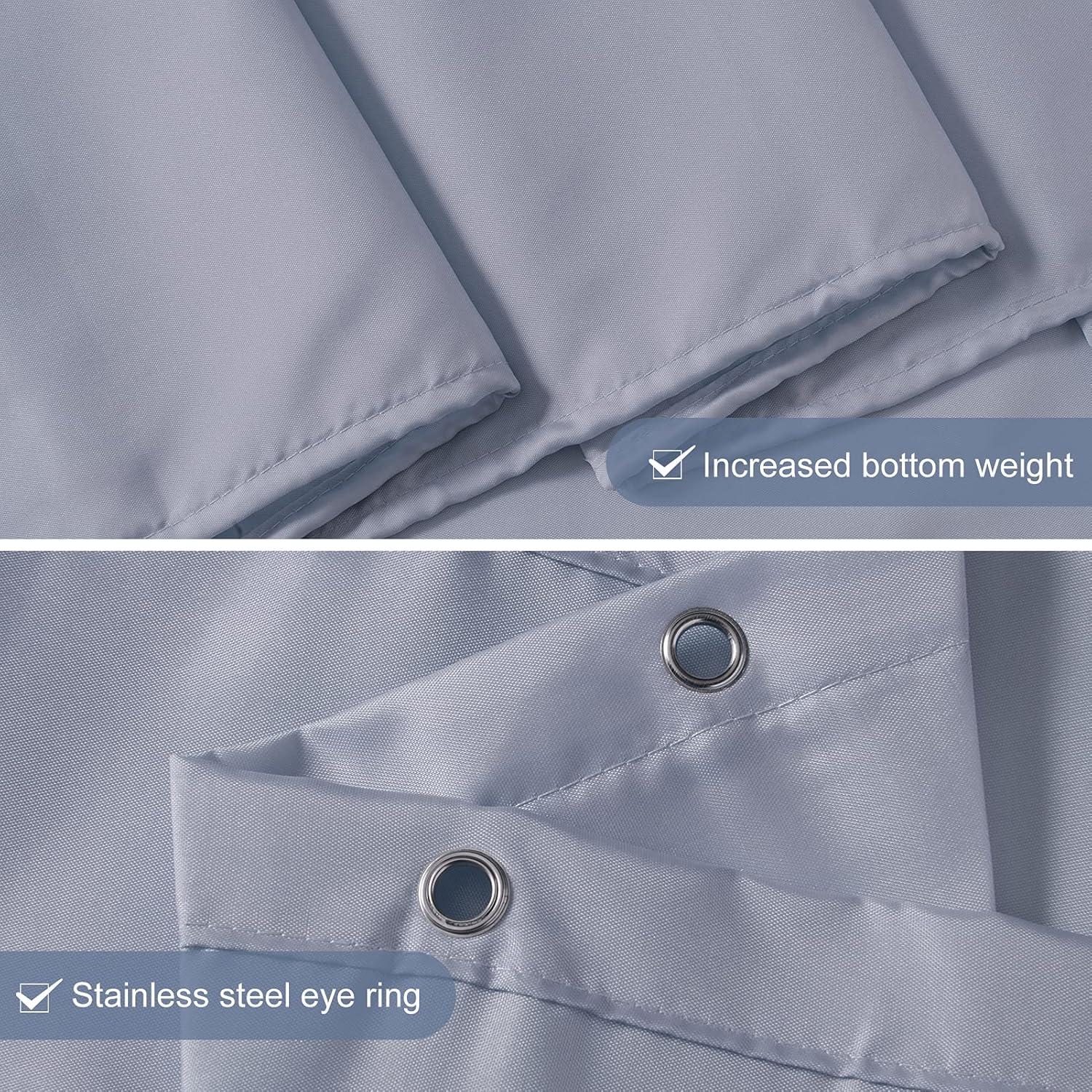 Duschvorhang Textil Anti-schimmel Wasserdicht Waschbar Polyester 120x200cm