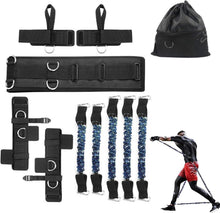 Resistance Bands Set 300/200/150lbs Blue - Sport Training Equipment