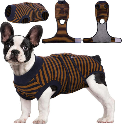 Hundebody Atmungsaktiv Leckschutz Op Body Braun XS