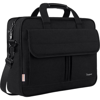 Taygeer Laptoptasche 17 Zoll Schwarz Wasserdicht Business