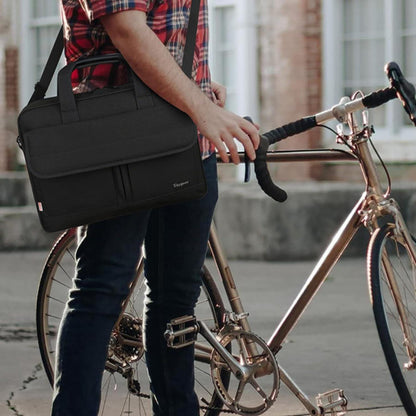 Taygeer Laptoptasche 17 Zoll Schwarz Wasserdicht Business