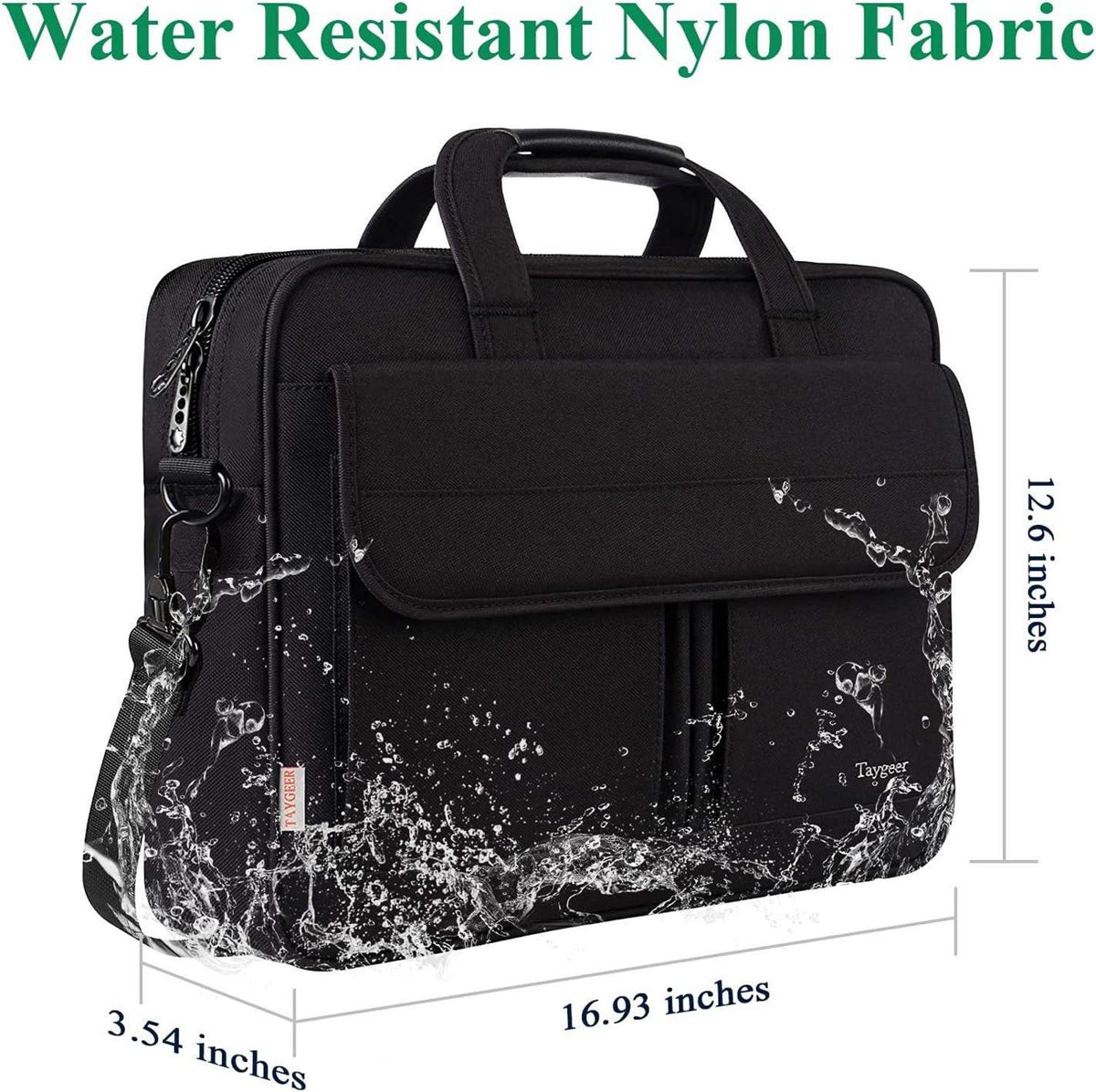 Taygeer Laptoptasche 17 Zoll Wasserdicht Business Aktentasche mit