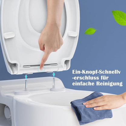 Toilettendeckel mit Absenkautomatik und Kinderbrille - O