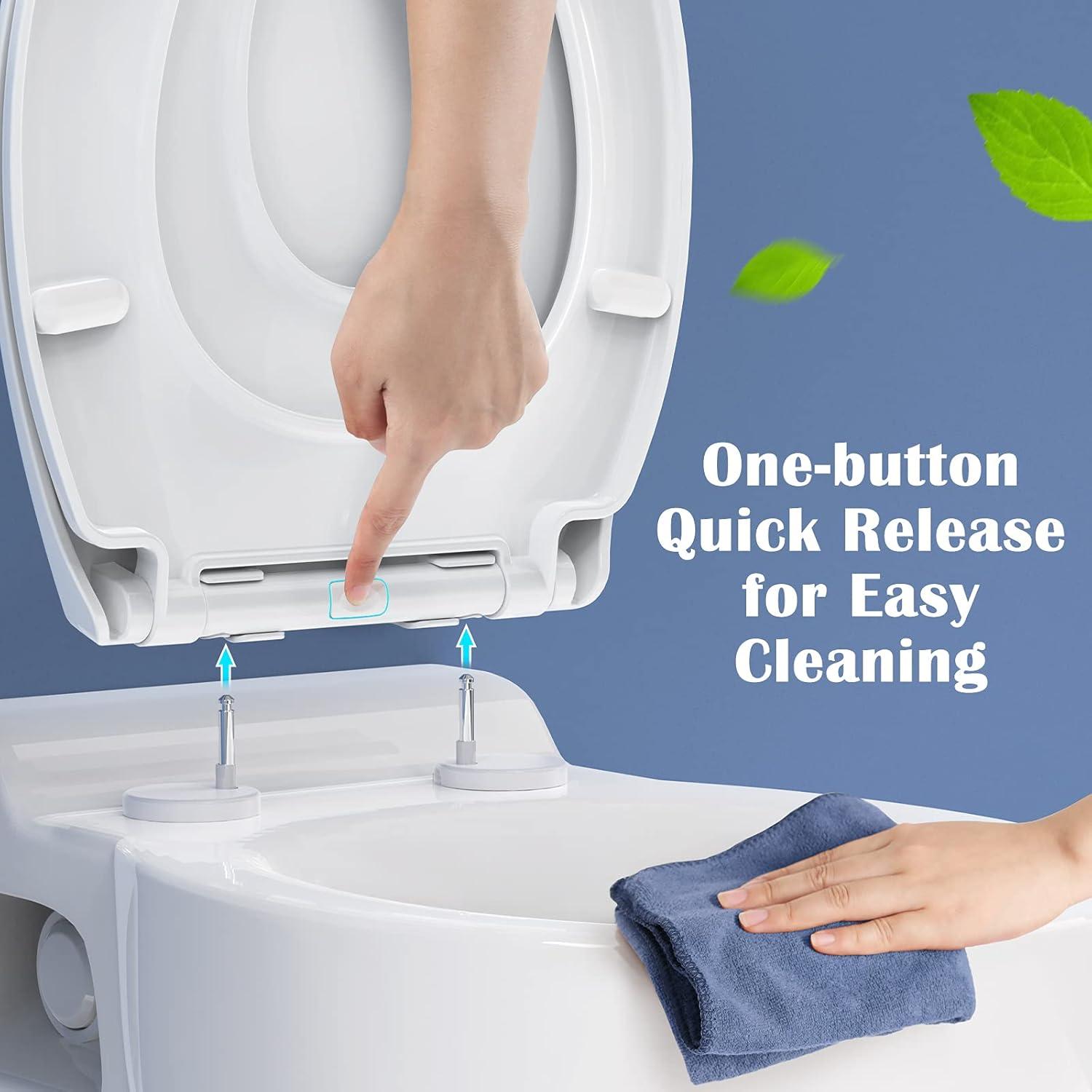 Toilettendeckel mit Absenkautomatik und Quick Release Funktion, O Form