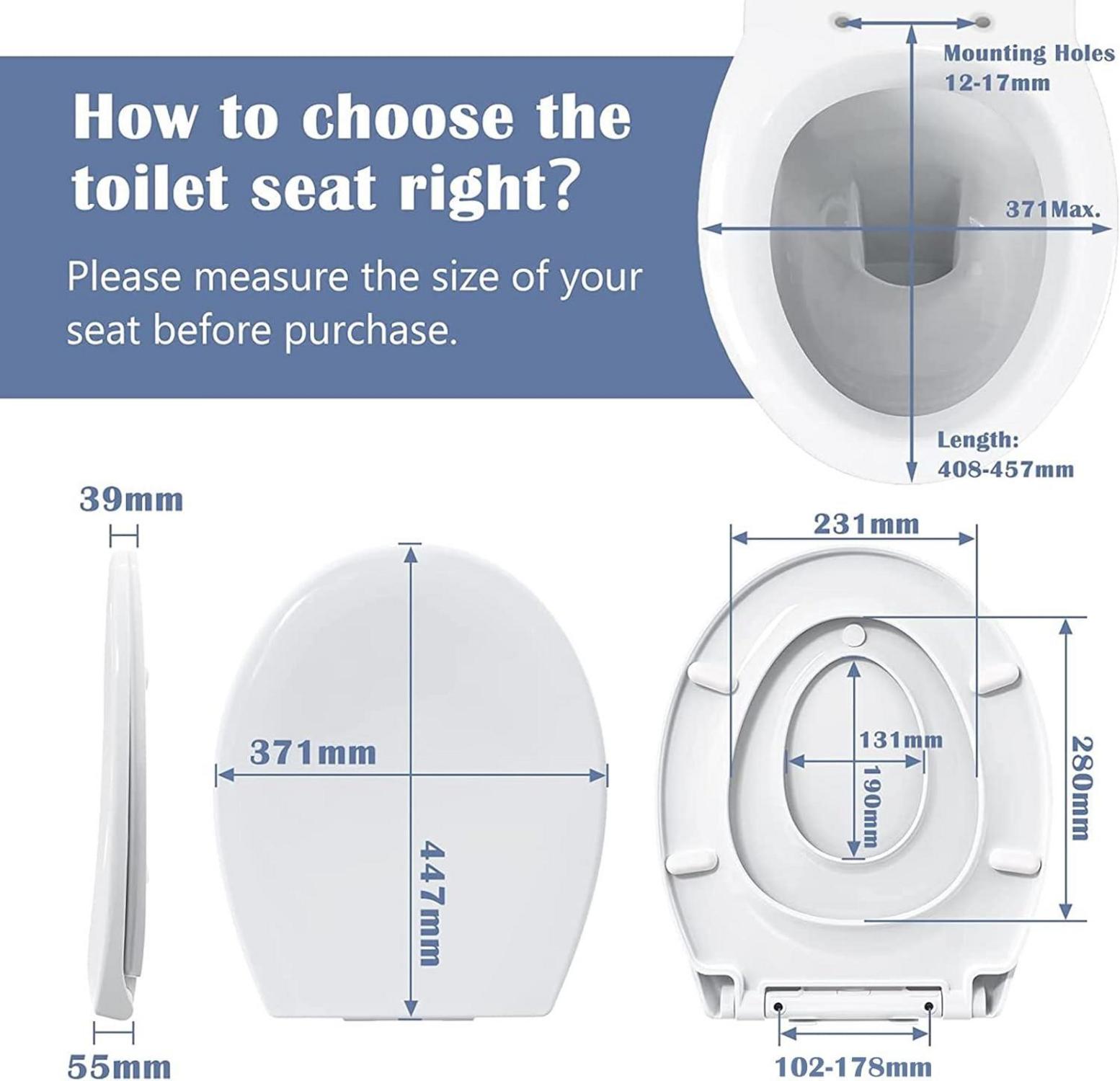Toilettendeckel mit Absenkautomatik und Magnetischer