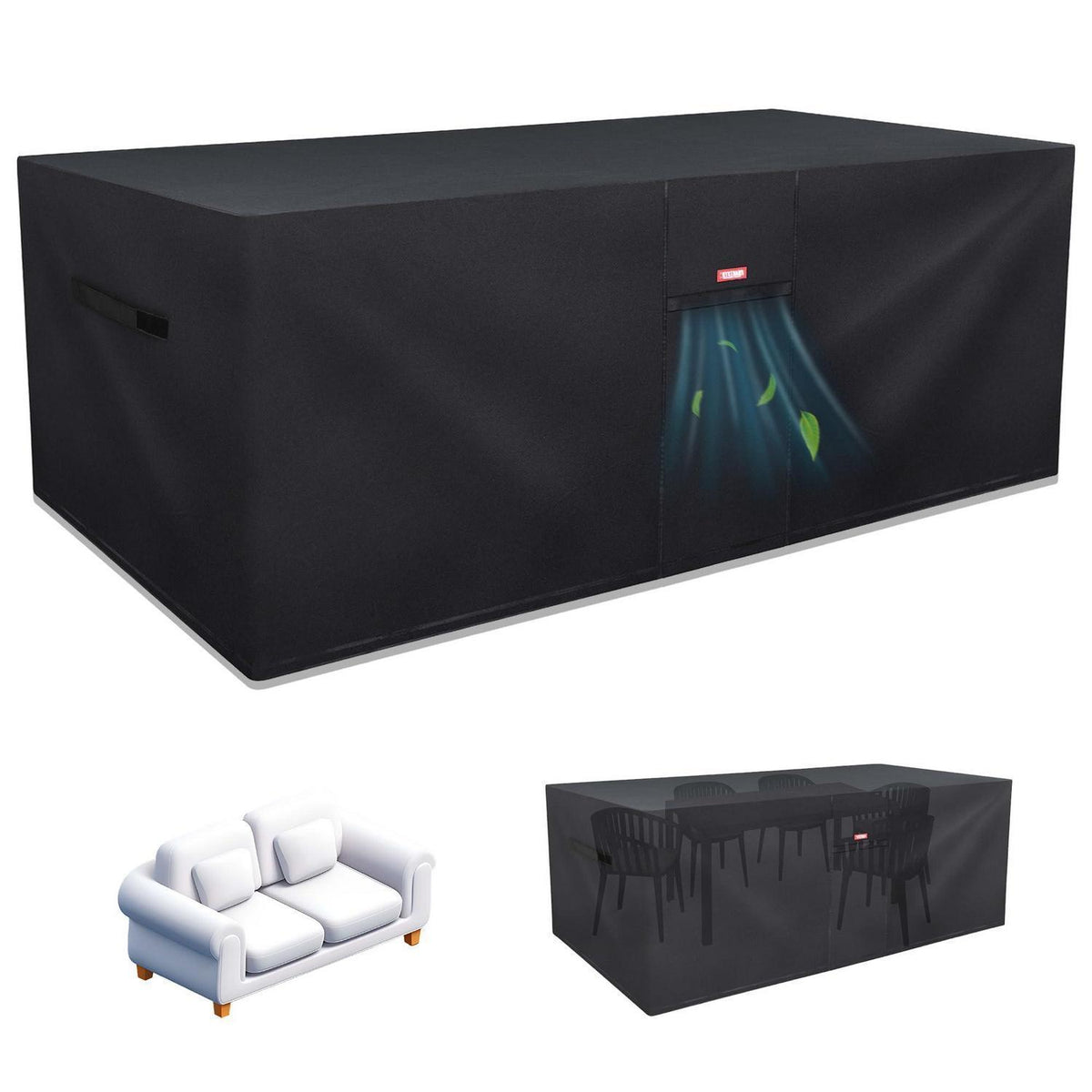 Gartenmöbel Abdeckplane 245x165x100cm – Wasserdicht & UV-Schutz
