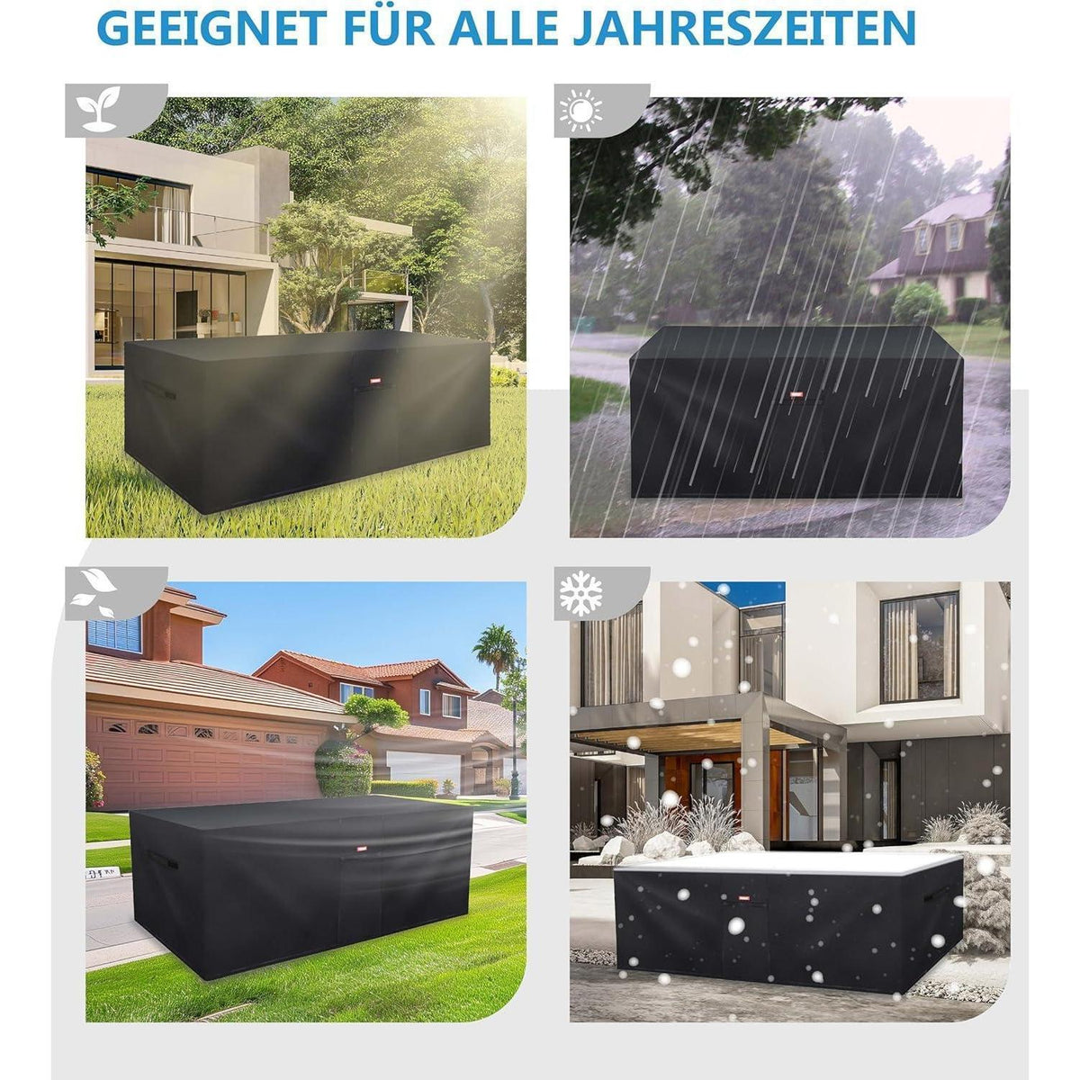 Gartenmöbel Abdeckplane 245x165x100cm – Wasserdicht & UV-Schutz