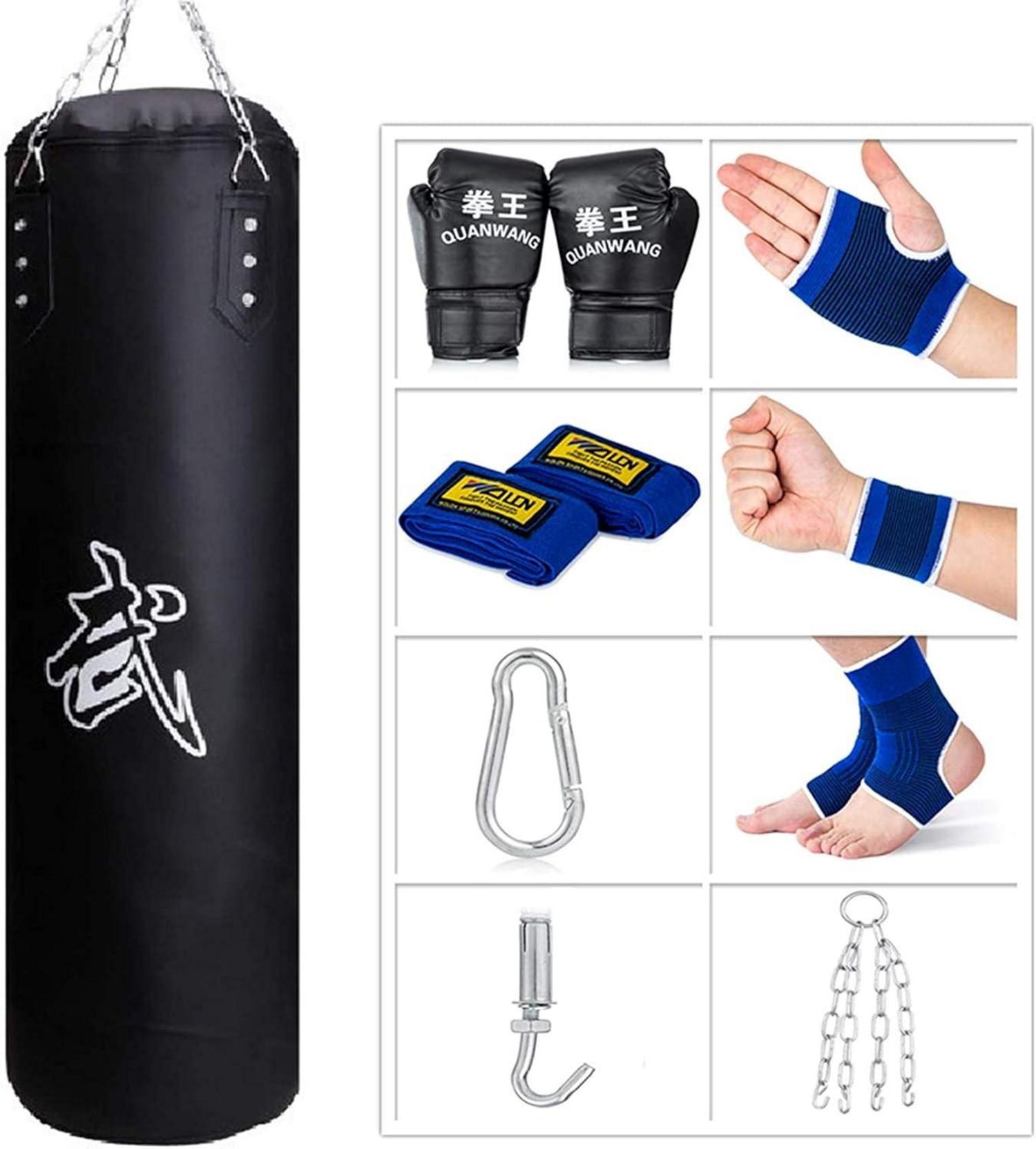 Boxsack Hängend Sandsack Set für Boxen MMA Muay Thai UFC 120cm
