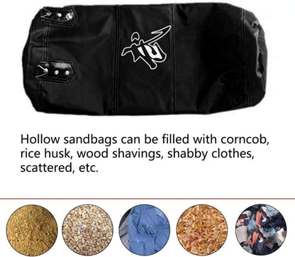 Boxsack Hängend Sandsack Boxen 100/120cm für Muay Thai MMA UFC, Kinder Erwachsene Jugendliche - Schwarz