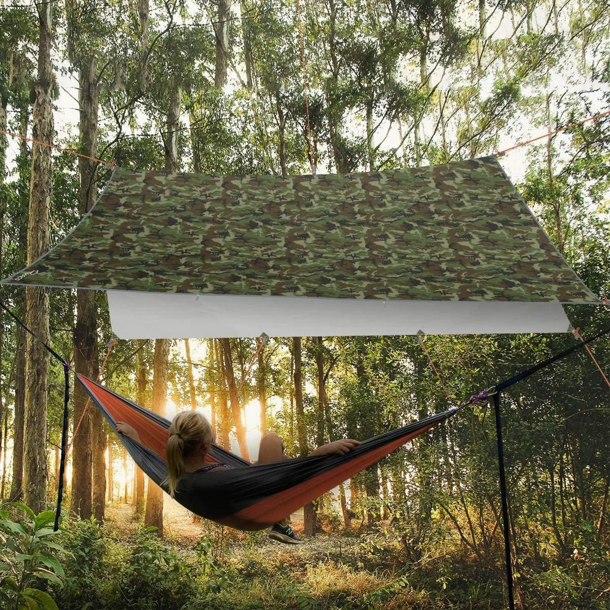 Tarp 3x4m Wasserdicht Zeltplane Ultraleicht Camping Wandern Outdoor