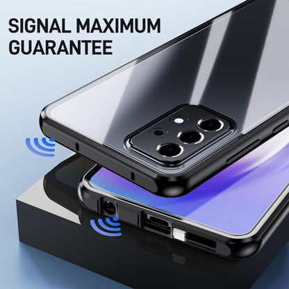 Handyhülle Samsung Galaxy A52 A52s 5G Magnet Adsorption Aluminiumrahmen-Glas