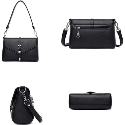 Damen Umhängetasche in Lederoptik Elegant Schultertasche