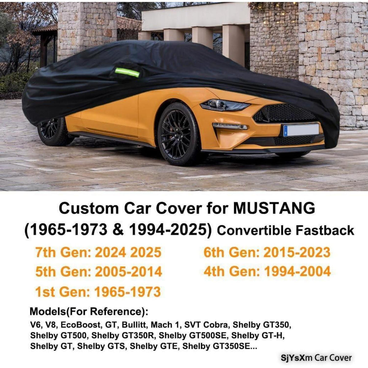 Autoabdeckung Ford Mustang 1965-2025 Wasserdicht & Passgenau