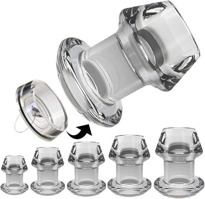 Transparenter Hohl Anal Expander mit Stecker Prostata Massage mehrere