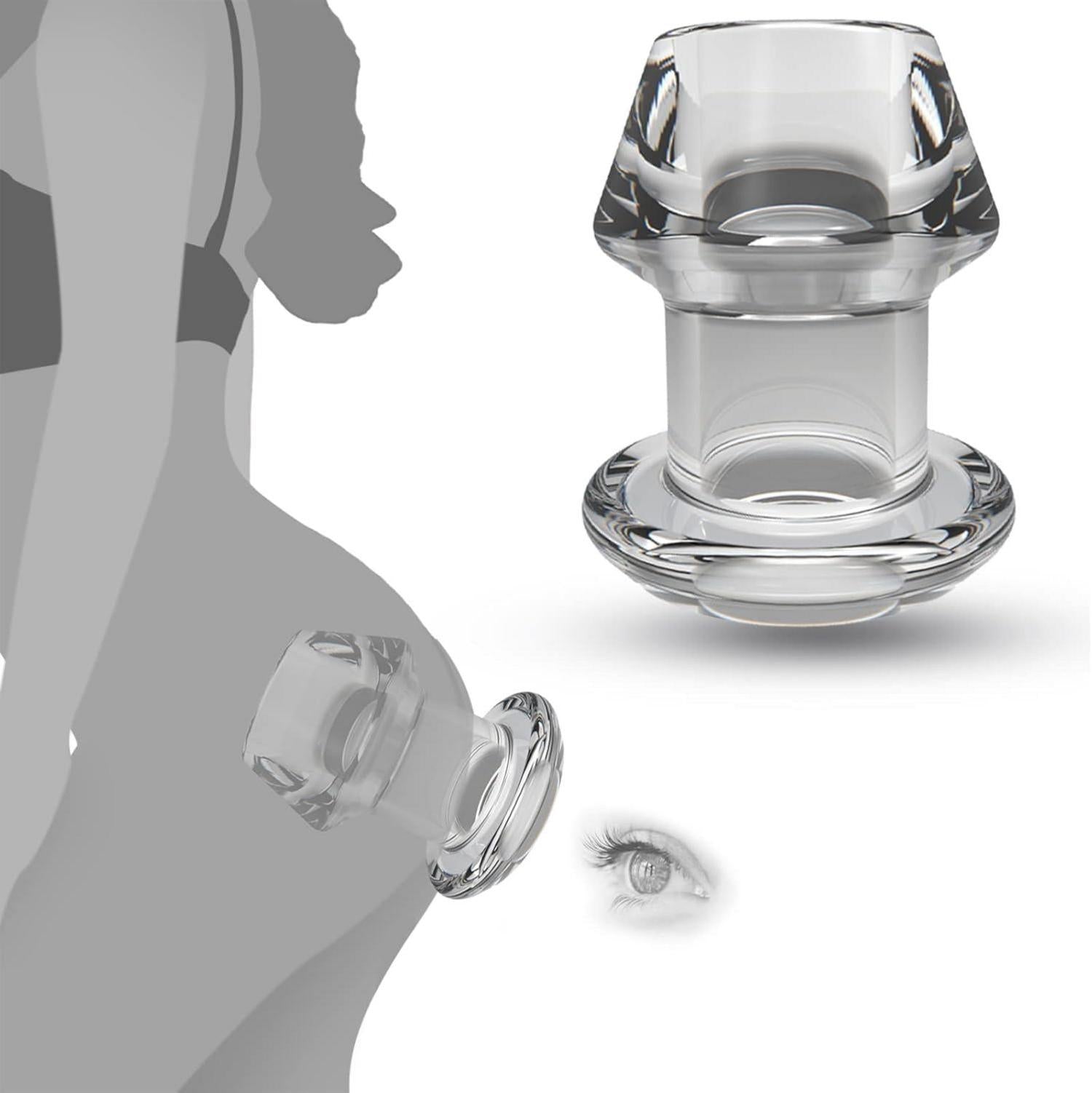 Analplug Transparent Expander Vagina Dilatator Prostata Massage für