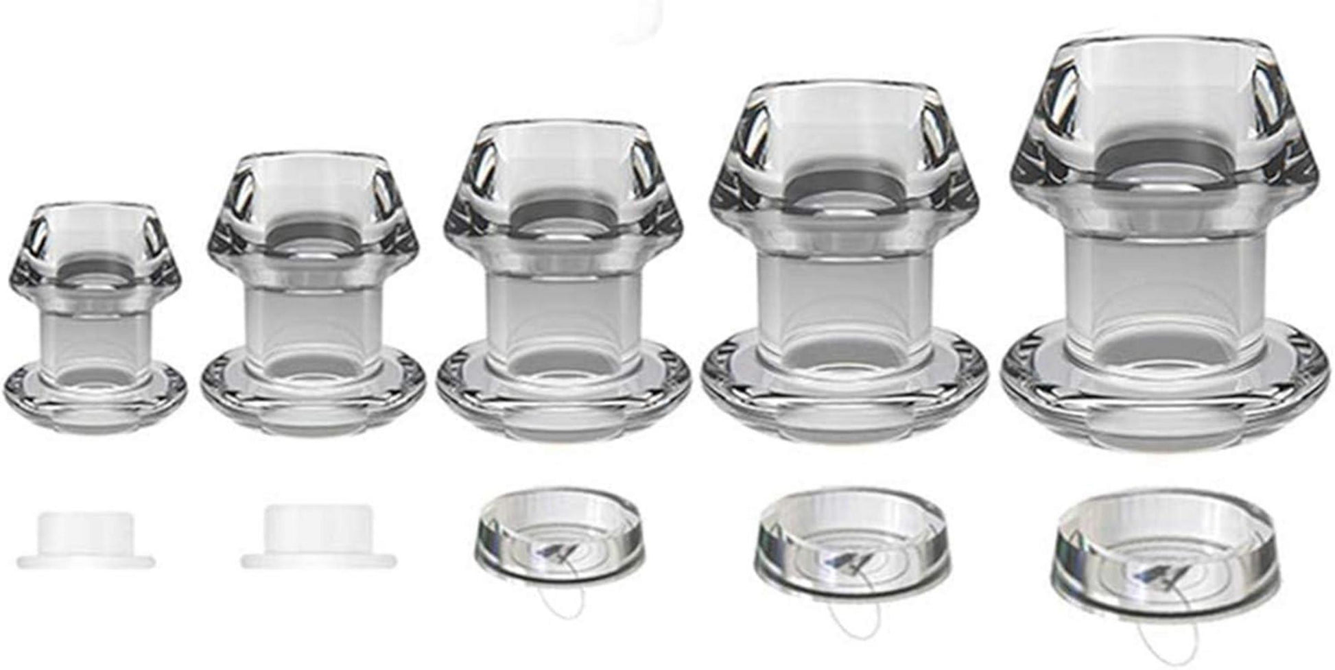 Transparent Anal Expander Plug Vagina Dilatator Prostata Massage Analplug