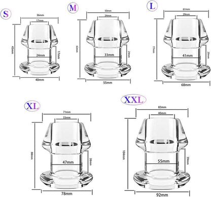 Transparent Hohl Anal Expander Stecker Vagina Dilatator Prostata