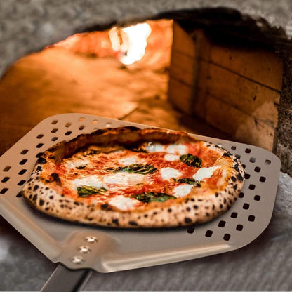 Perforierter Pizzaschieber 30,5x35,6cm Hart Eloxiertes Aluminium
