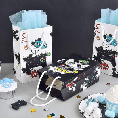 Aquarell Video Spiel Partytüten 16 Stück Papiertüten Jungen