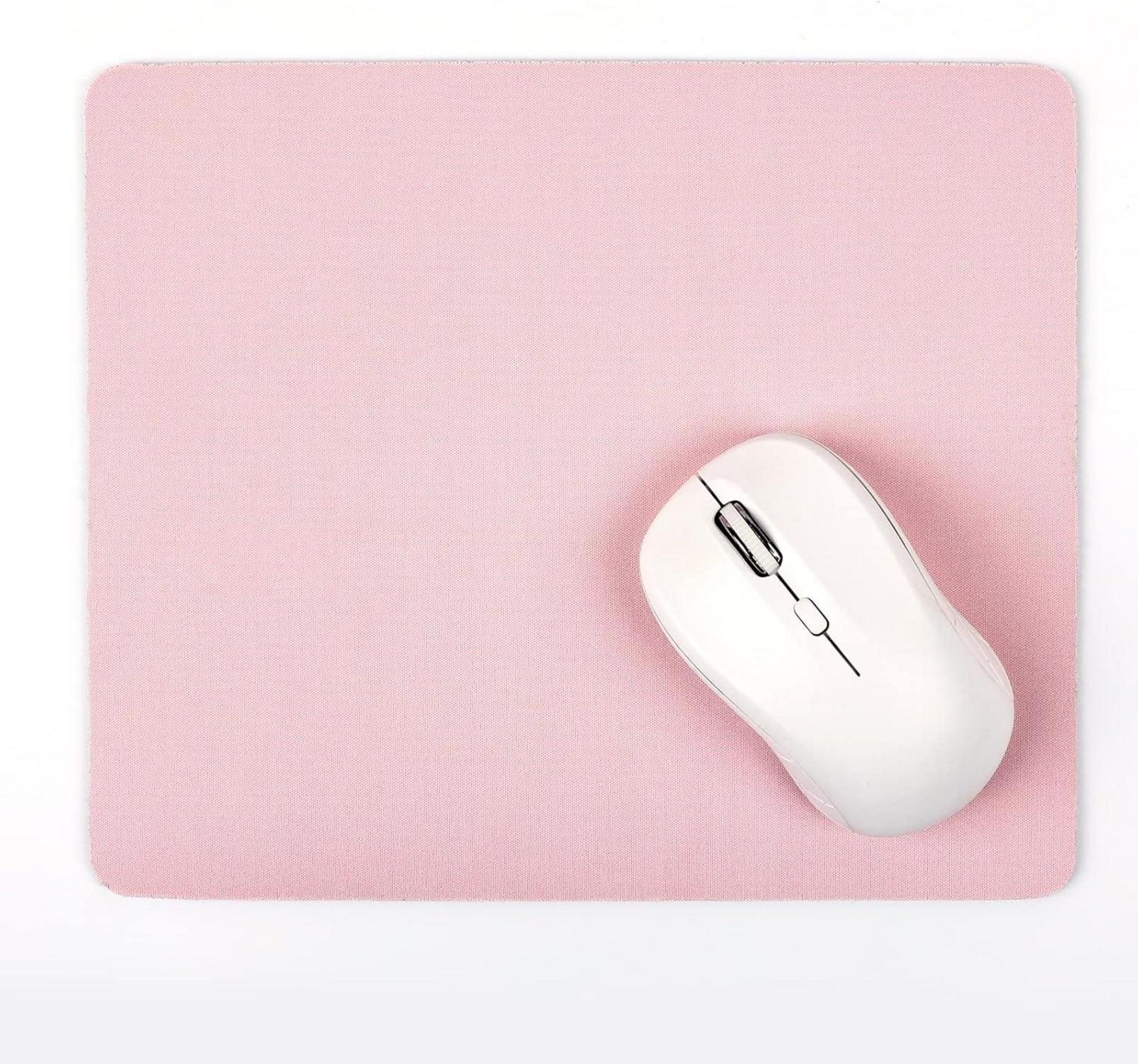 Kleines Office Mousepad 24x20 cm Rosa Mausunterlage