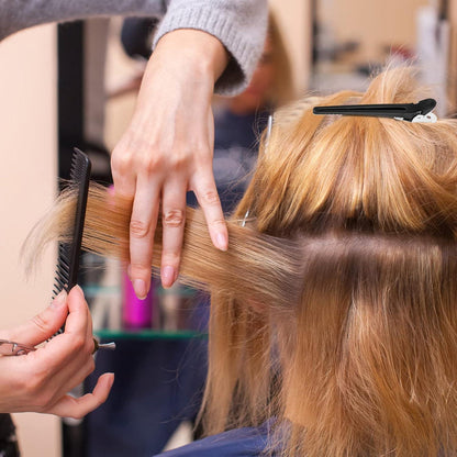 34-teiliges Profi Styling Kämme Set mit Clips, Schwarz
