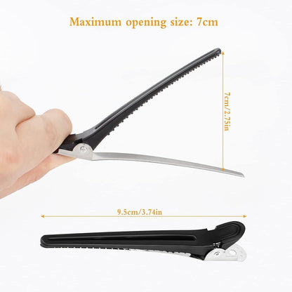 34-teiliges Profi Styling Kämme Set mit Clips, Schwarz