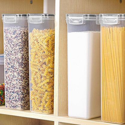 Vorratsdosen Set 4 Stück 2.8L Müsli Schüttdose luftdicht & stapelbar
