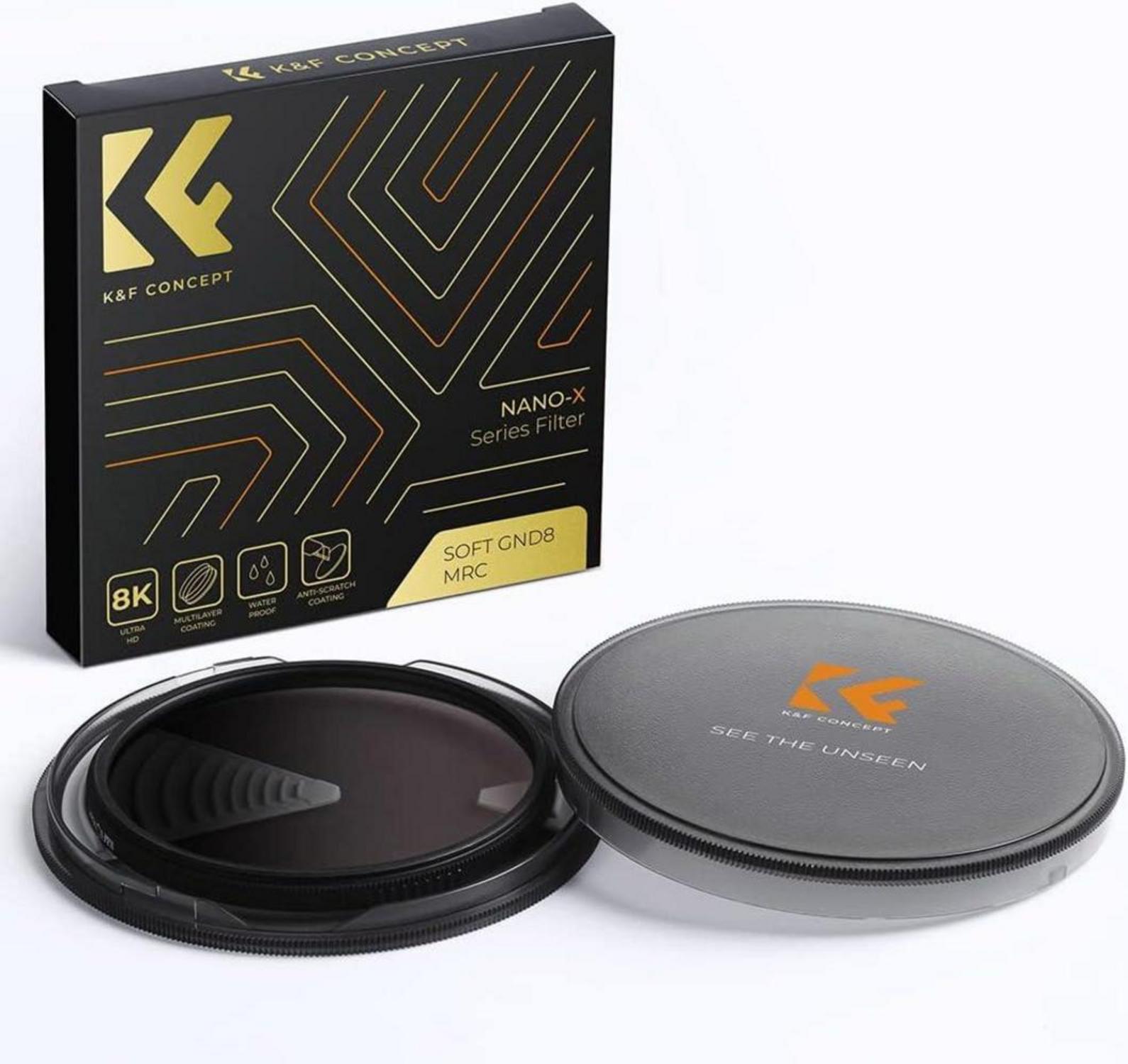 55mm Nano-X Soft GND8 Grauverlaufsfilter ND0,9 optisches Glas