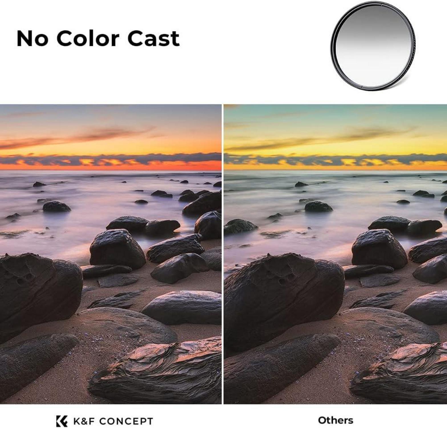 82mm K&F Concept Nano-X GND8 ND0.9 Grauverlaufsfilter