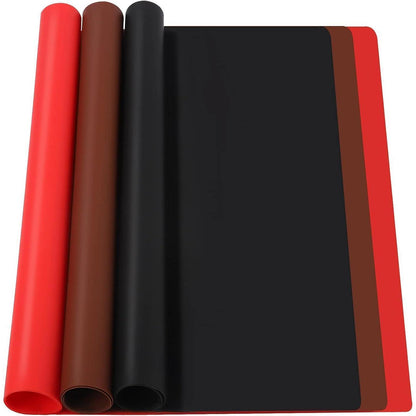Silikonmatte 30x40 cm 3er Set Antihafte Bastelmatte Schwarz