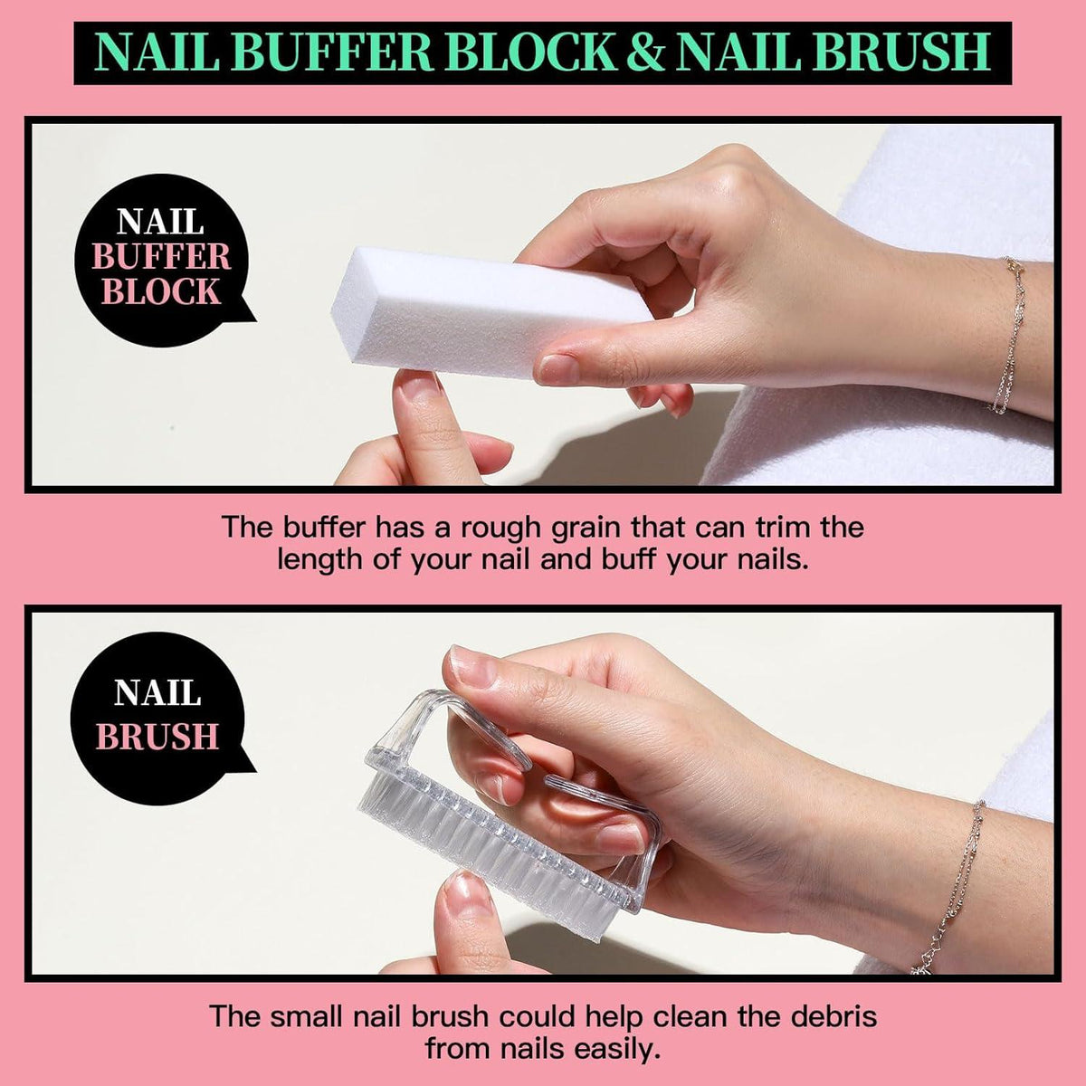 Nagelfeilen Set Gelnägel Maniküre Pediküre Buffer Feilen 100/180