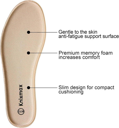 Memory Schaum Einlegesohlen Beige Gr.36-47EU für Damen