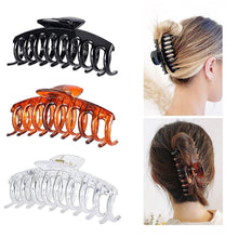 3er Set Kunststoff Haar Klaue Clips 11cm - Rutschfest