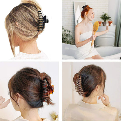 3er Set Kunststoff Haar Klaue Clips 11cm - Rutschfest
