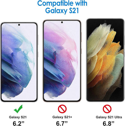 Displayschutzfolie Samsung Galaxy S21 6,2 Zoll 2 Stück HD