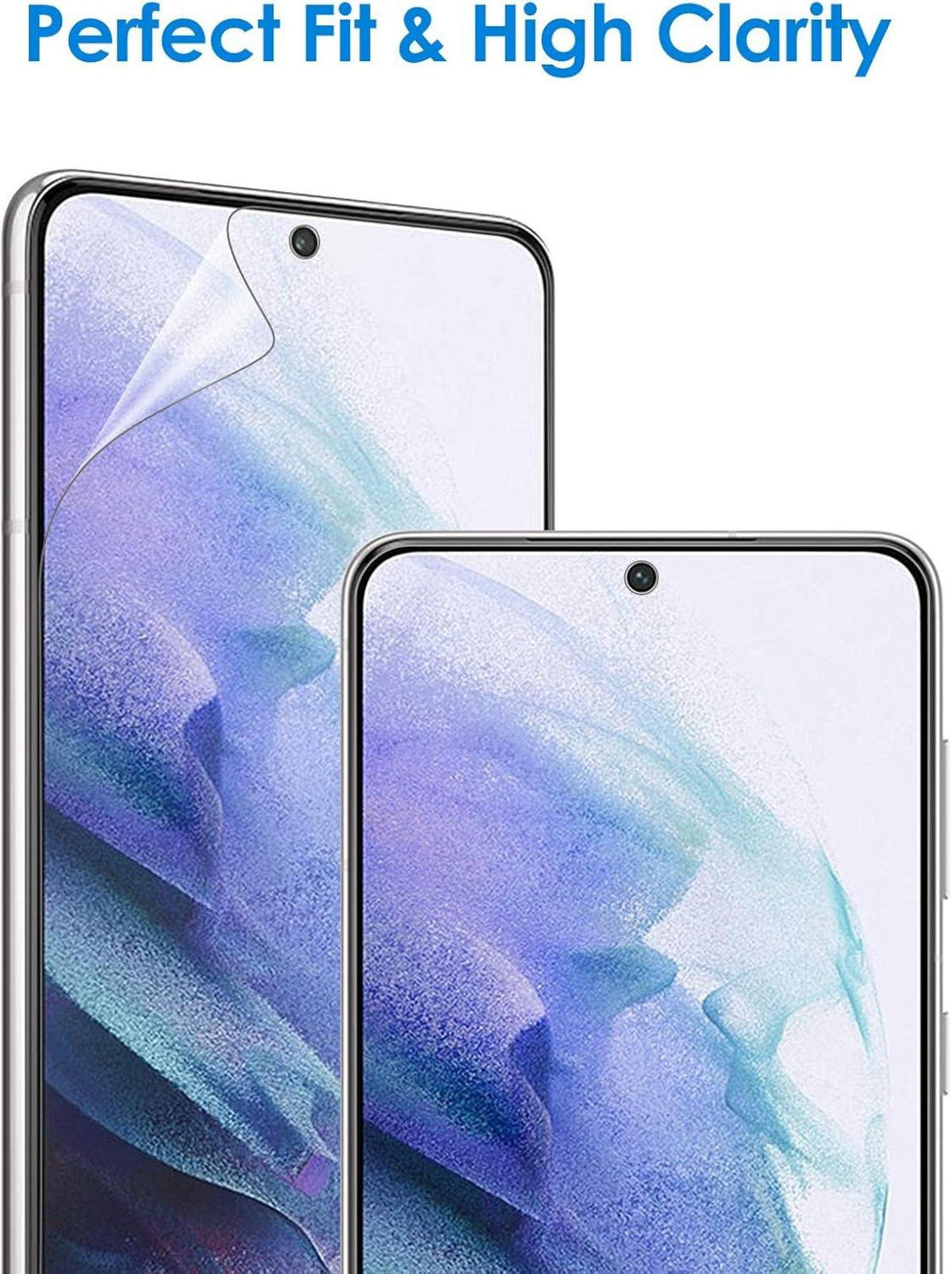 Samsung Galaxy S21 Schutzfolie 6,2 Zoll HD Klar Flexibel TPU 2 Stück