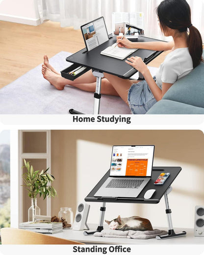 Laptop Tisch SAIJI 60 45cm groß Desktop Multifunktion Bett