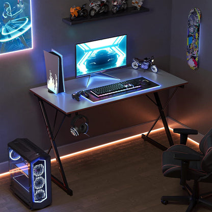 Gaming-Schreibtisch 80 x 50 cm Kohlefaseroberfläche