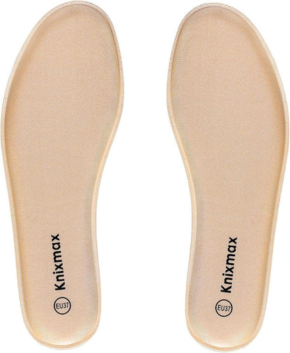 Memory Schaum Einlegesohlen für Sport und Freizeit - Beige 46EU