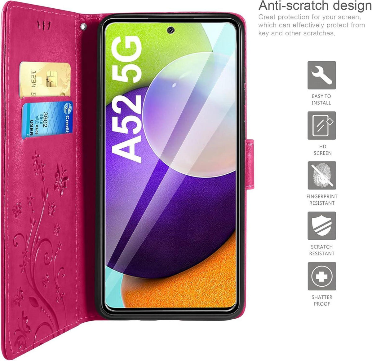 Flip Wallet Handyhülle Kompatibel mit Samsung Galaxy A52 5G